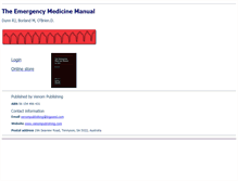 Tablet Screenshot of emergencymedicinemanual.com